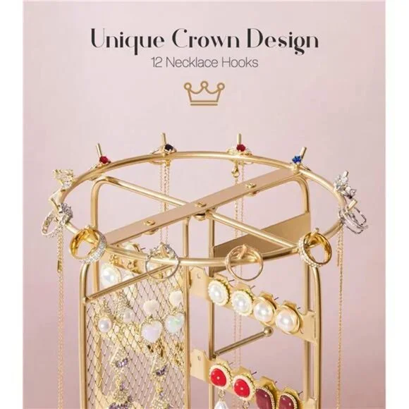 Homde Jewelry Stand Large for Dresser: Earring Necklace Organizer for modern - Picture 5 of 7